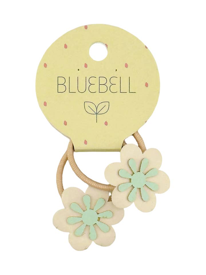 Blumen-Haargummis Minze für den Großhandel von Bluebell Petite