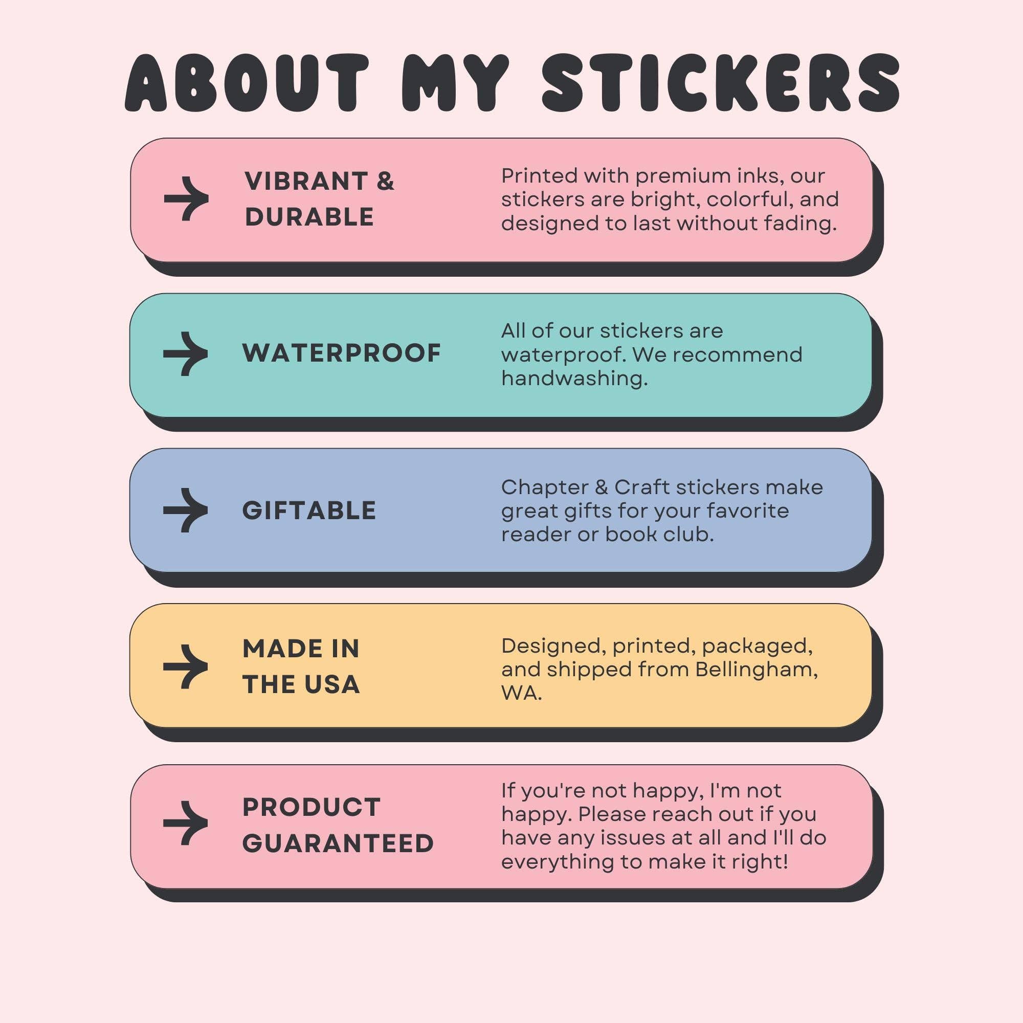 Chapter & Craft Studio - Wholesale Sticker - Fall Book Stack Sticker4