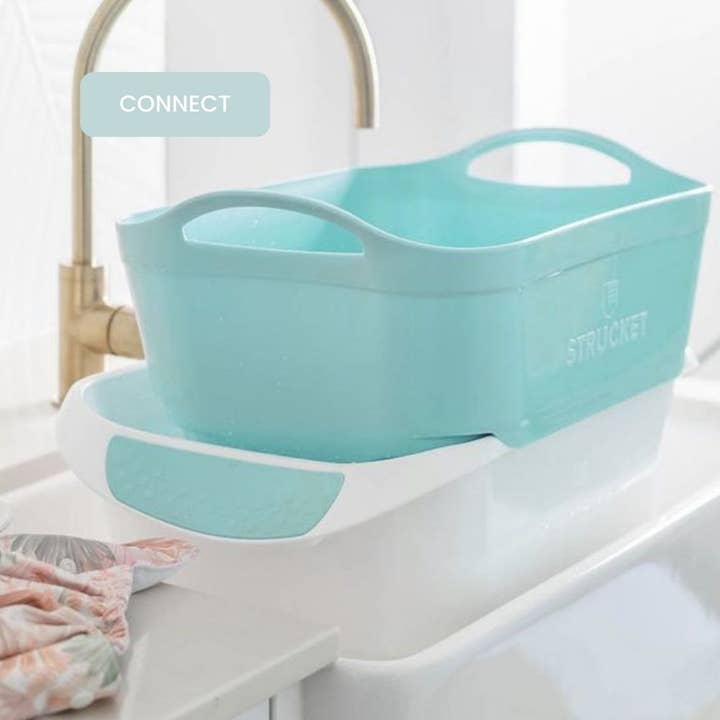 Strucket - Wholesale Laundry Basket - Strucket 19L (5 Gallon) Strainer Bucket – 6 Pack Aqua14