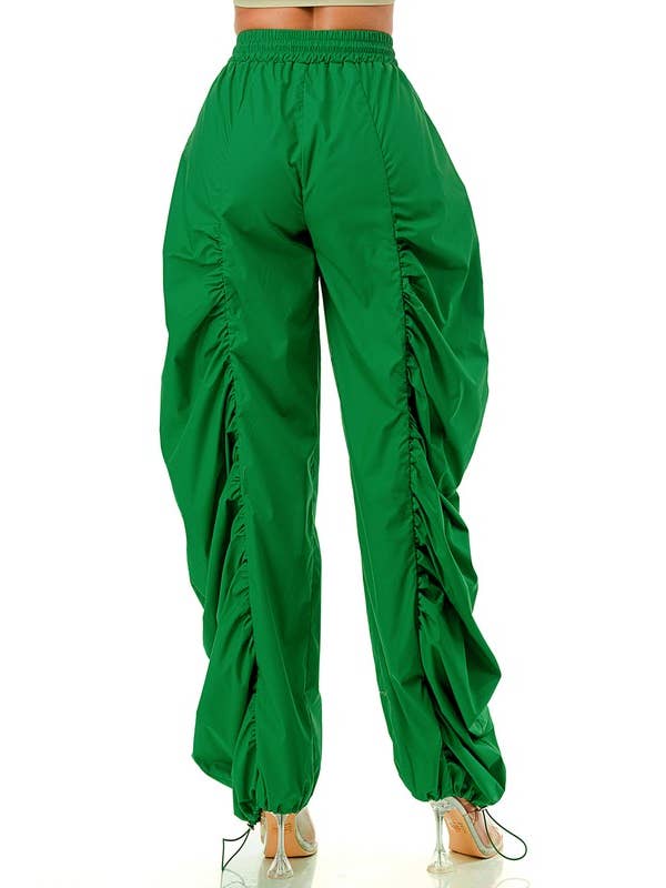 Namatt Design - Wholesale Pants - Women's - Plus Elastic Waist Pleated Loose Fit Jogger Pants2