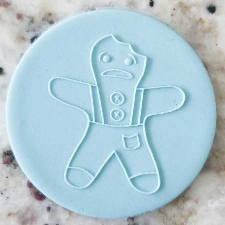 Cut Bake Stamp - Wholesale Biscuit cutter - Gingerbread Man Christmas Cookie Biscuit POPup Stamp