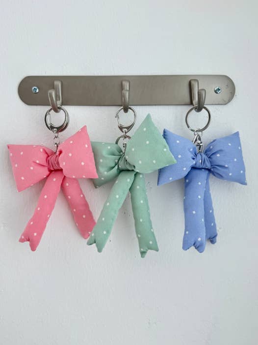 MOND HAUS - Vendita all'ingrosso Portachiavi - Donna - Portachiavi Renji | Ciondolo a forma di grande nastro con imbottitura a pois5