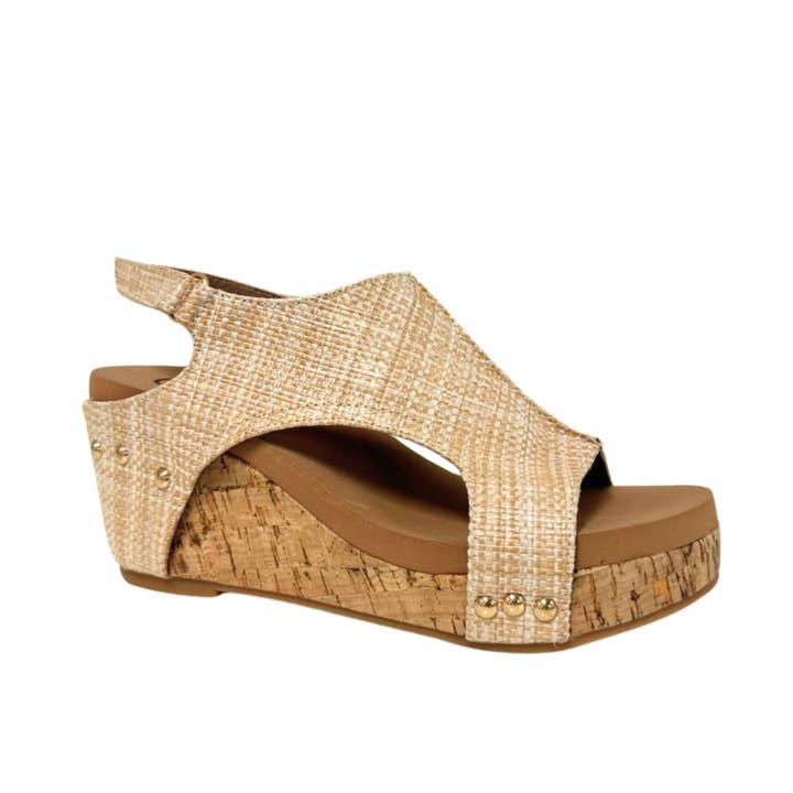 Maker's Shoes - Wholesale Wedges - Women's - HANNAH Peep Toe Cork Women Platform Sandal Velcro Slingback4