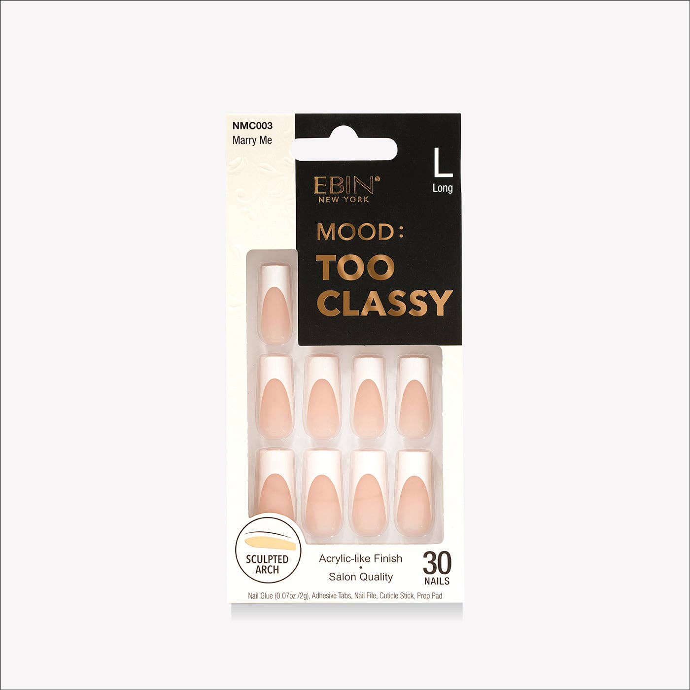 EBIN NEW YORK - Wholesale Press-On/Fake Nails - Mood: Too Classy Nails3