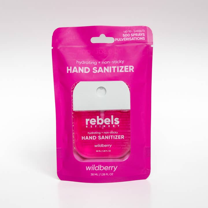Rebels Refinery - Wholesale Hand sanitiser - Pocket Sani Wildberry1