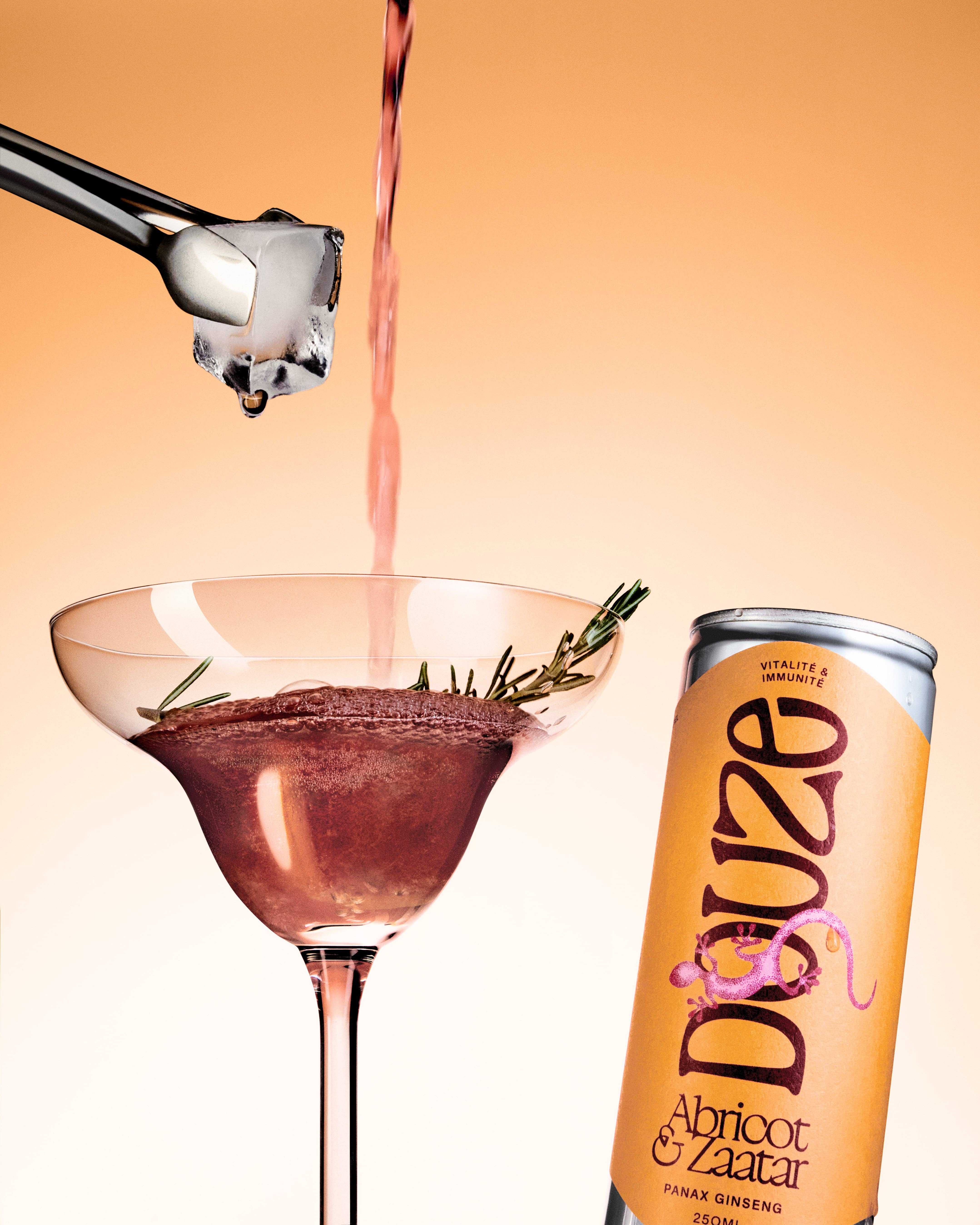 Douze – Großhandel Alkoholfreier Aperitif/Mocktail – Douze Sprudelndes 0 % Aprikose & Zaatar – Dose 25 cl3