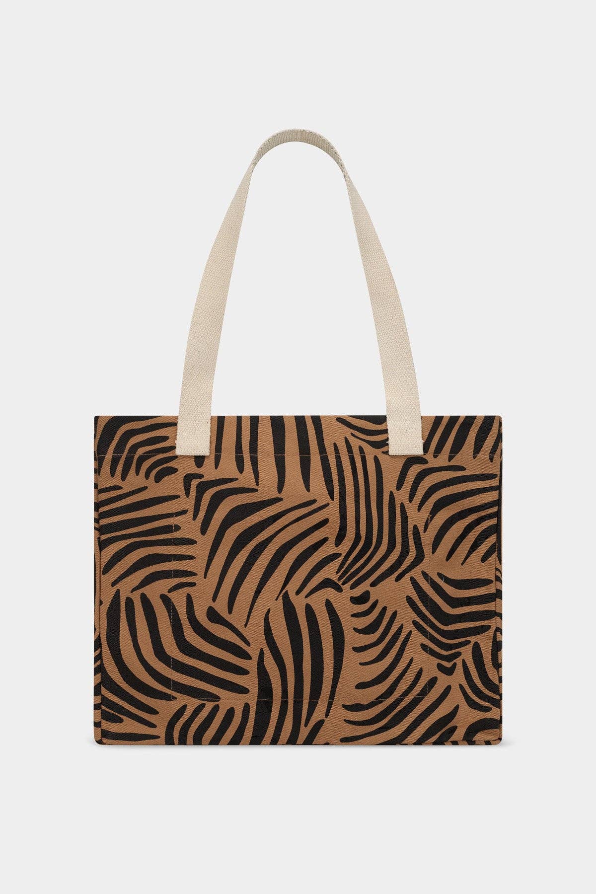 Hindbag - Wholesale Tote Bag - Women's - Claude Zebra Cinnamon Tote Bag3