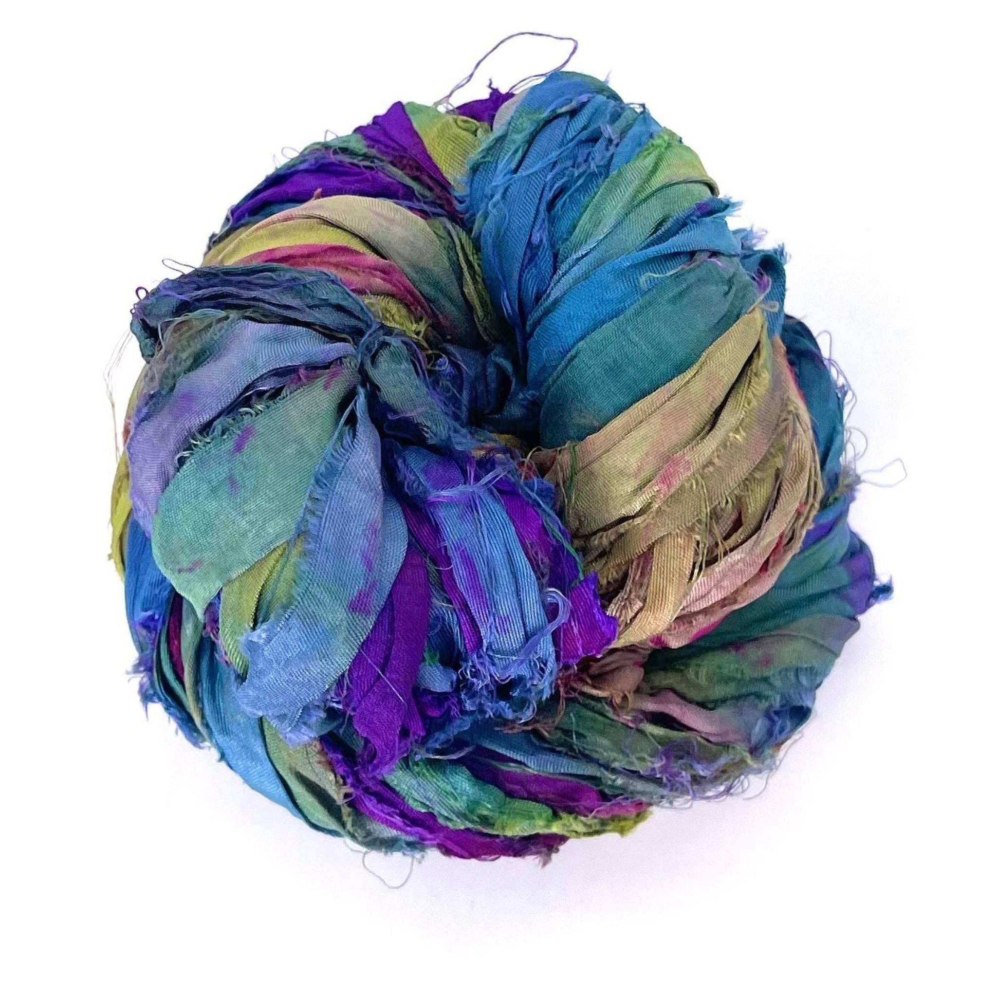Darn Good Yarn - Wholesale Yarn - Small Batch Sari Ribbon8