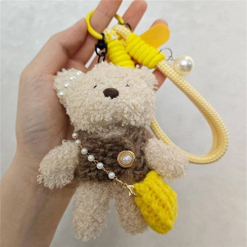 FurDecoration - Wholesale Keychain - Women's - Cute Plush Teddy Bear Keychain Crossbody Bag0