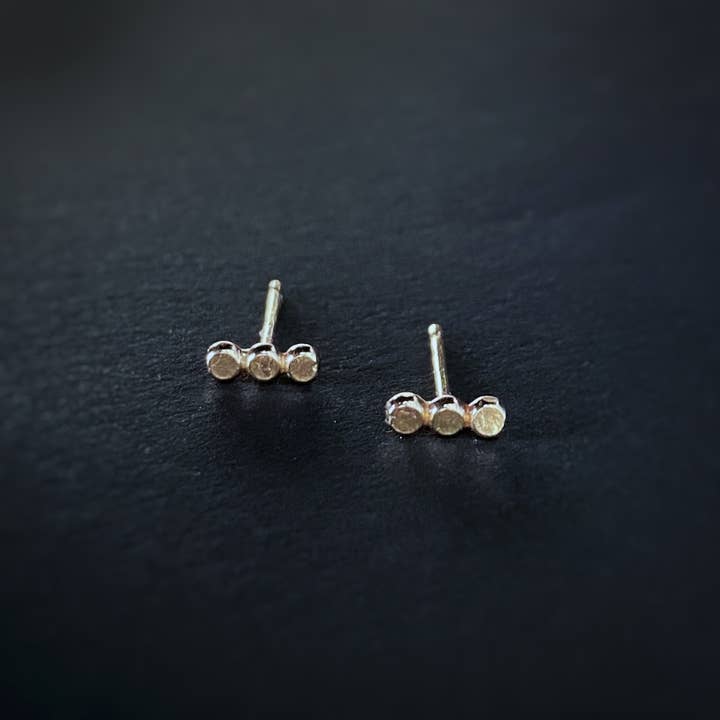 Bubble Bar Studs - Gold Filled for wholesale by Blue and Blue