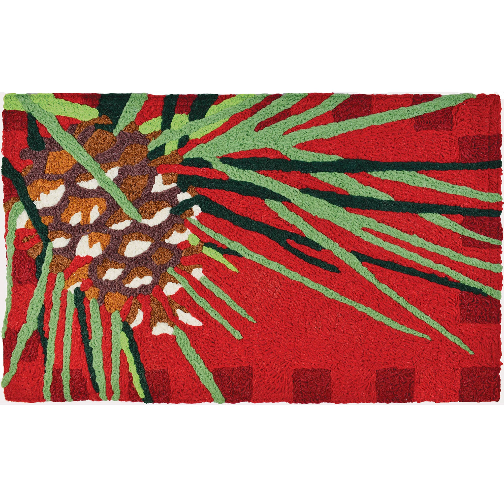 Home Comfort Rugs - Wholesale Door Mat - Pine Cone & Needles Jellybean Rug 20" x 30"0