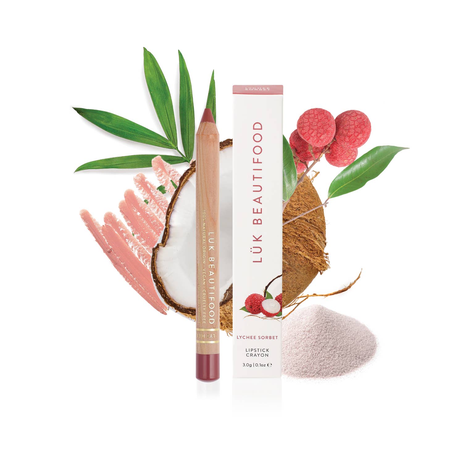 LÜK BEAUTIFOOD [🇦🇺 AUS + USA🇺🇸] - Wholesale Lipstick - Eco-luxe Lipstick Crayon in Lychee Sorbet8