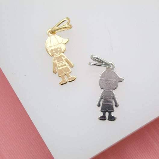 Pendentif garçon rempli d'or 18 carats pour la vente par MIA Jewelry