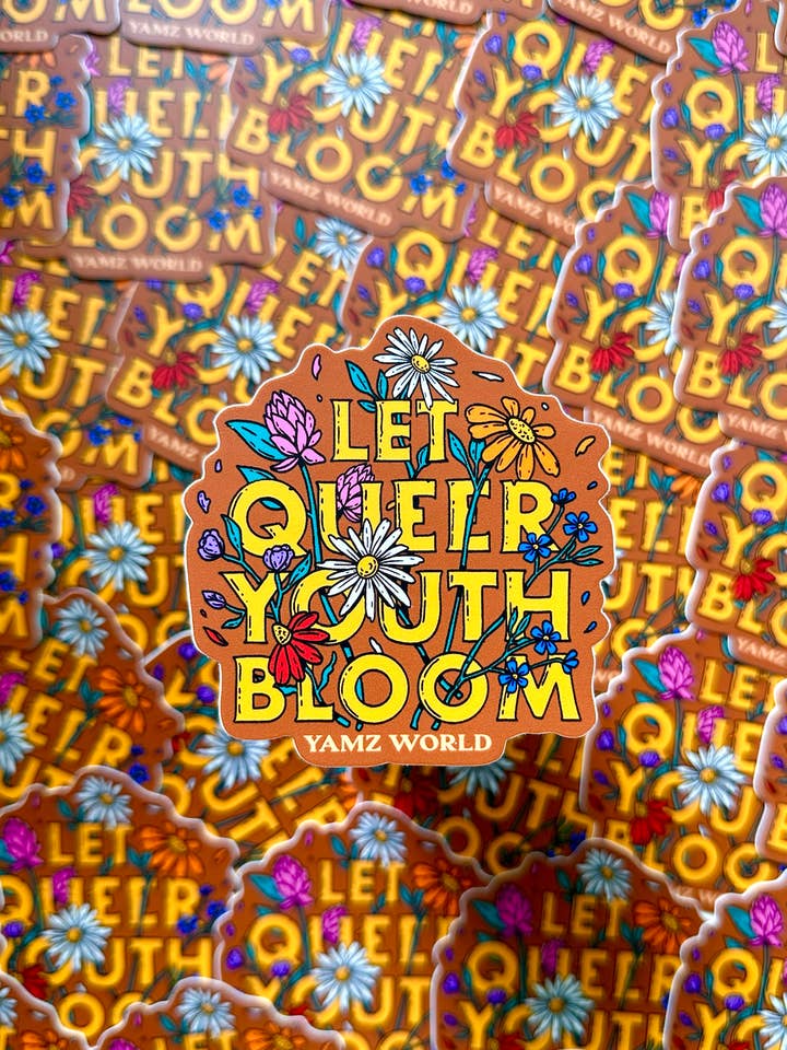 Autocollant Let Queer Youth Bloom pour la vente par YAMZ: World of Color