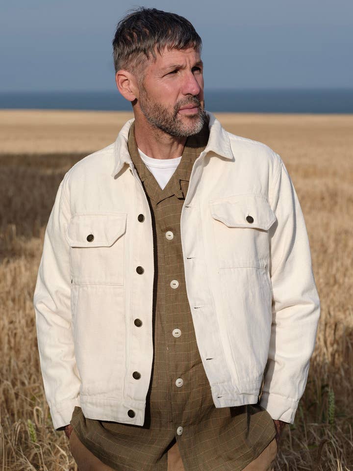 The Drivers Jacket - Natural for wholesale by Yarmouth Oilskins
