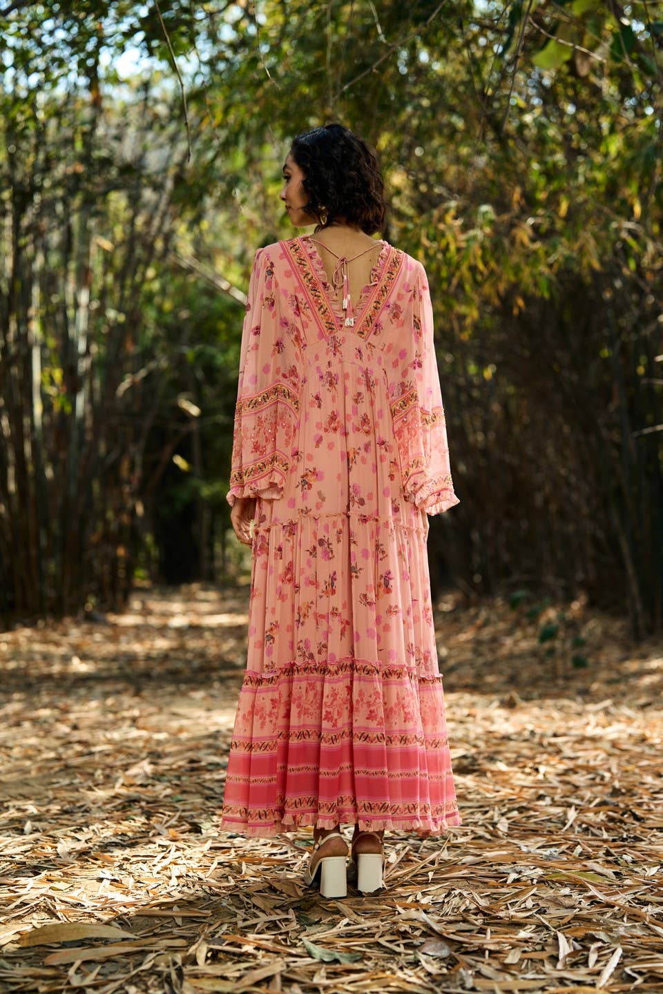 VERB BY PALLAVI SINGHEE - Wholesale Jurk - Dames - Joly Geborduurde Maxi Jurk1