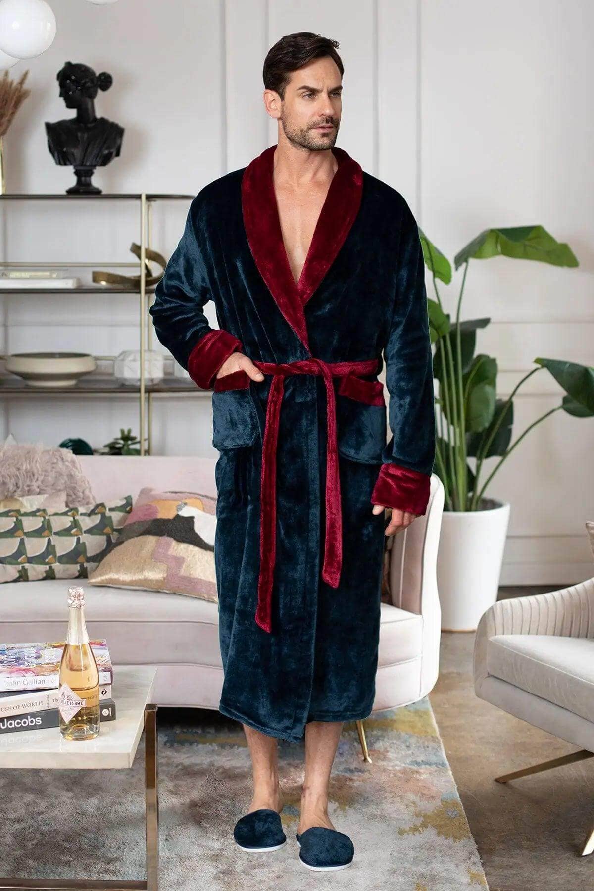 Lotus Linen - Wholesale Robe - Men's - Cozy Mens Plush Robes – Built for Comfort, Designed to Last6