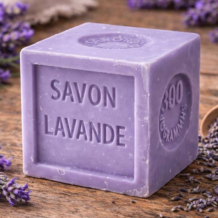 Savon de Marseille Lavendel - 300g Würfel für den Großhandel von French Soap Wholesale