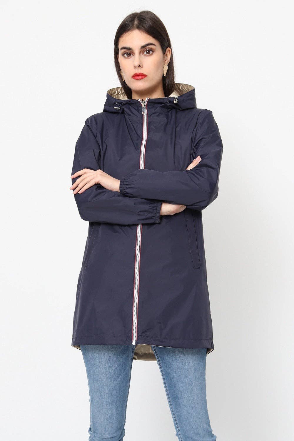 SOFTY - Wholesale Windbreaker - Women's - Reversible waterproof windbreaker - S38114