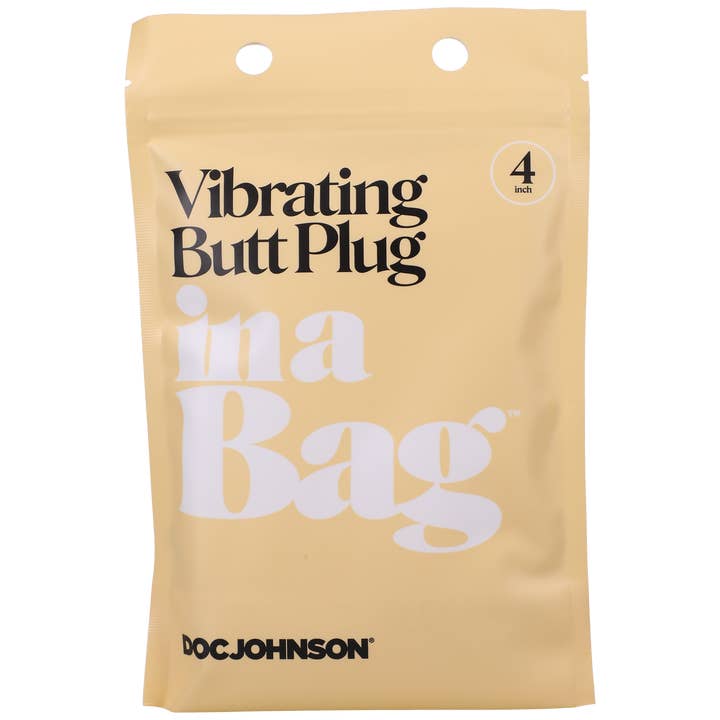 Vibrating Butt Plug In A Bag - 4 inch for wholesale by Doc Johnson