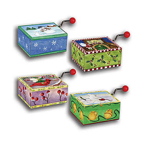 Enchantmints – wholesale Musikdosa - Barn och baby – 2025 Jul Mini Musiklåda Display - 16 st Partihandel1