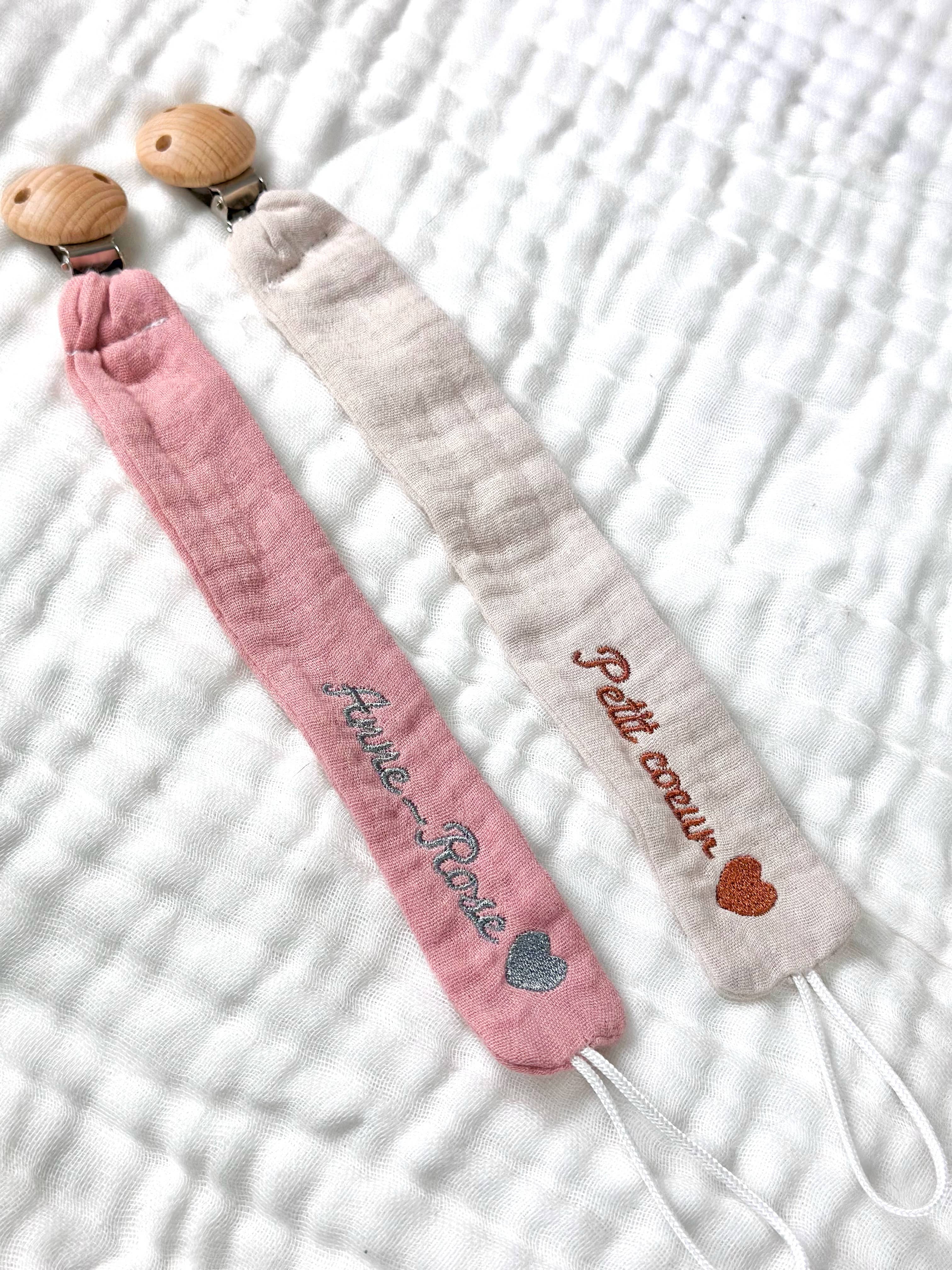 Maison Pioline - Wholesale Pacifier Clip - Baby - comforter & pacifier clip, beige Lovey & pacifier clip3