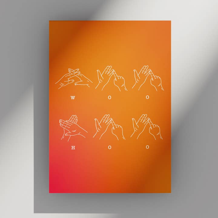 Woo Hoo Cartão de Saudação BSL por atacado de Heyyy Ltd