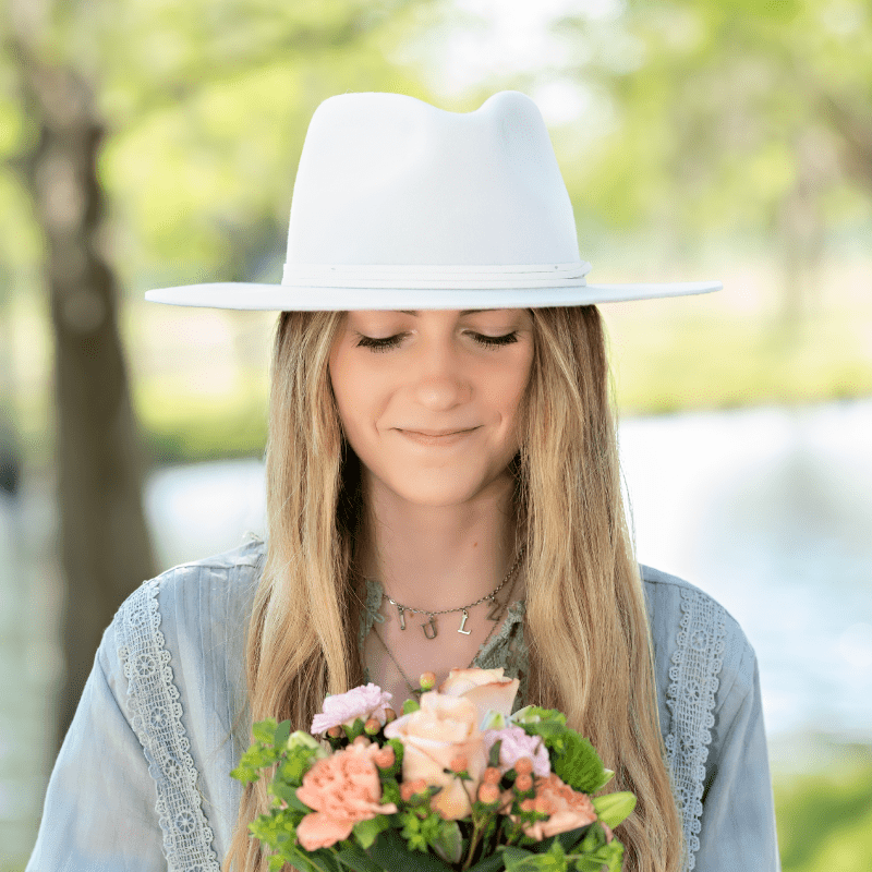 My Wine Hat - Vente Chapeau en feutre - femme - Napa Fedora - Perle2
