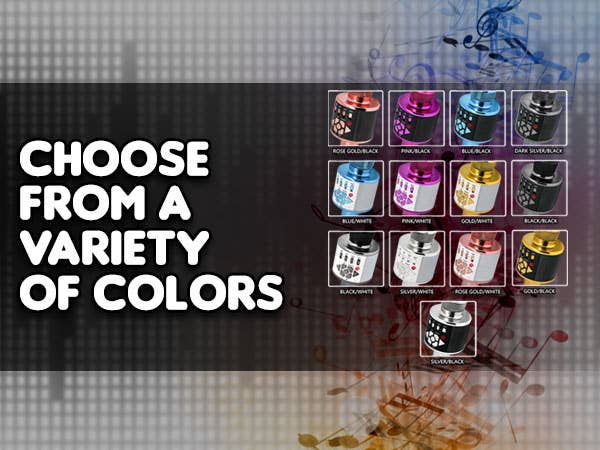 Mainstream Source - Wholesale Musical Instrument - Mainstream Source® Wireless Bluetooth Karaoke Microphone – H13