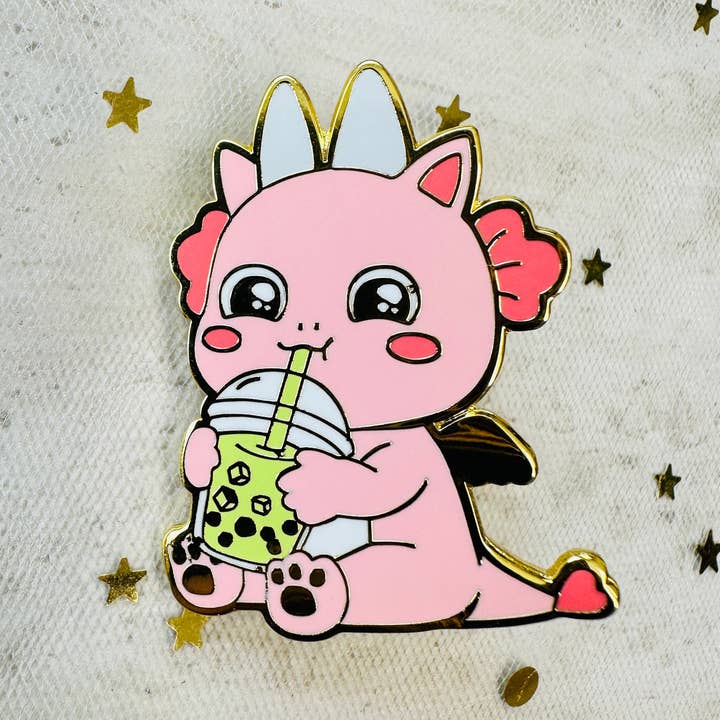 CapyFun - Wholesale Lapel Pin/Button - Cute Hard Enamel Dragon Axolotl Bunny Pin