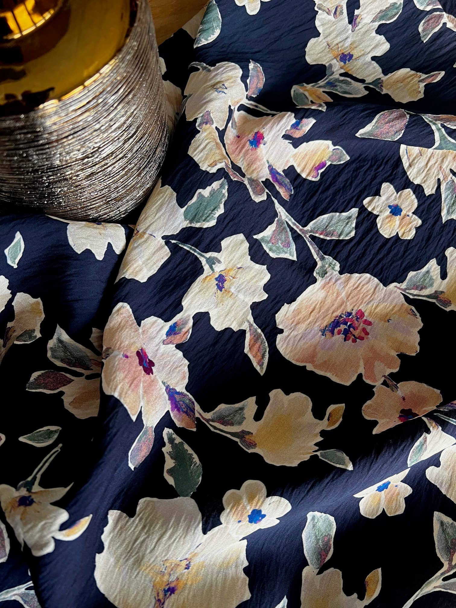 MY DRESS MADE - Wholesale Fabric - Satin and textured viscose fabric CAMELIA - Printed in France11