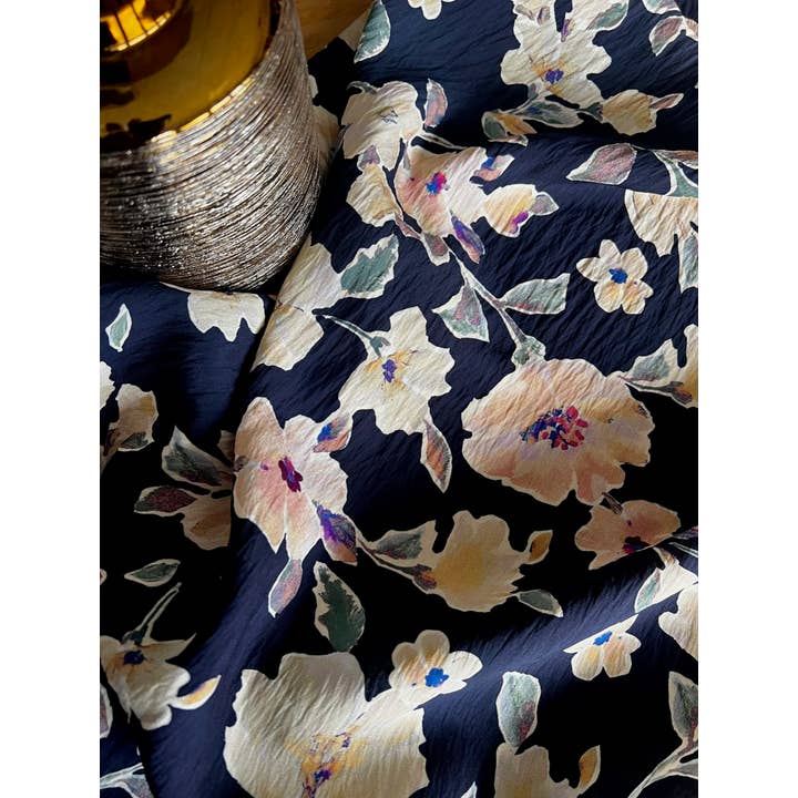 MY DRESS MADE - Wholesale Fabric - Satin and textured viscose fabric CAMELIA - Printed in France11