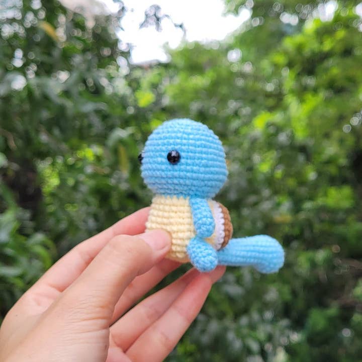 Anh2 LTD - Vente Peluche – enfant et bébé - Peluche Pikachu au crochet, mini porte-clés peluches3