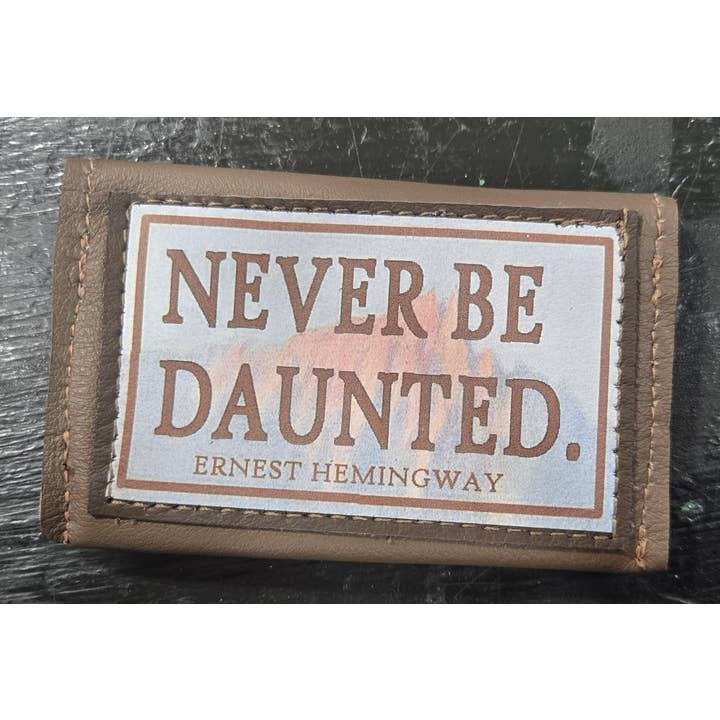 Old Bagzz - Wholesale Card Holder - Unisex - Never Be Daunted Credit Card Case Reclaimed Leather