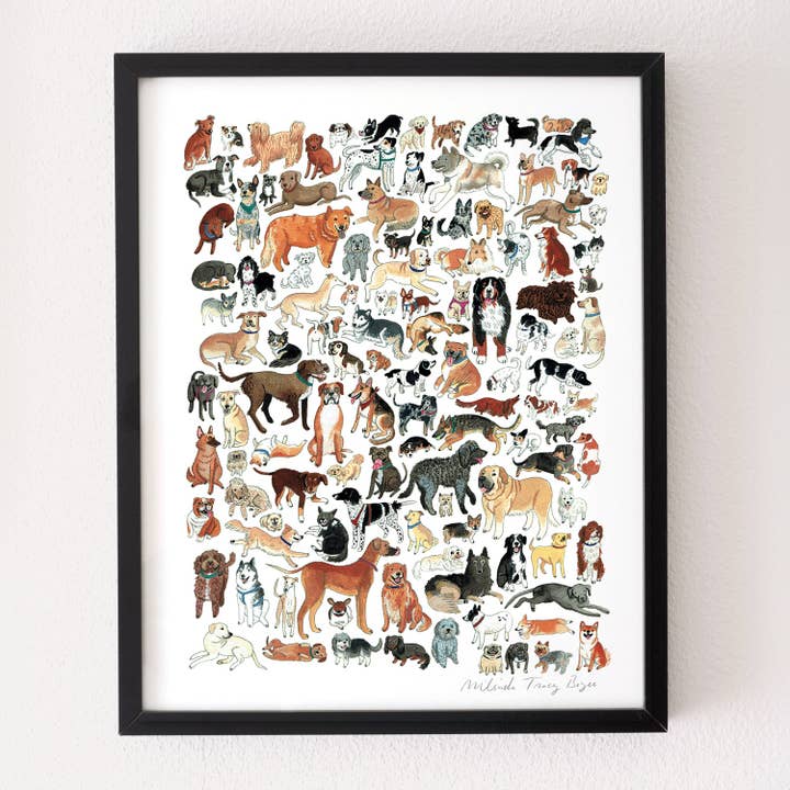 Dog Park Print voor wholesale door Party Mouse Studio