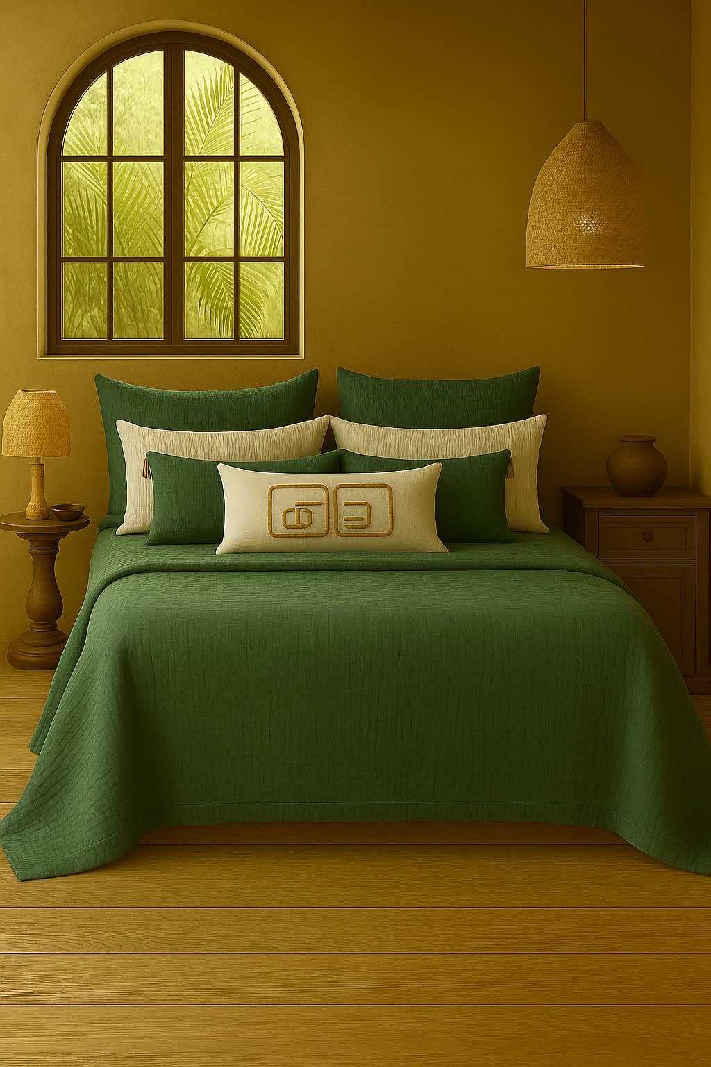 Creative Home - Wholesale Bedding blanket - Cloud Muslin Blanket - Hunter Green