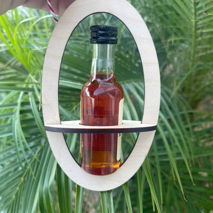 BUBBLEHEAD INK - Wholesale Ornament - Funny Liquor Holding Ornament | White Elephant Gift