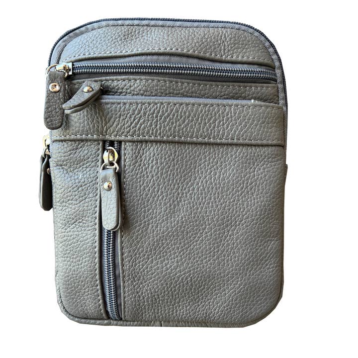 Roma Leathers, Inc. - Wholesale Crossbody Bag - Women's - W018 cowhide leather crossbody