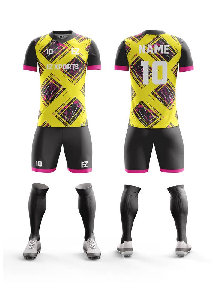 EZ XPORTS Custom Sportswear – Engroshandel Holdsportstrøje – til mænd – Personligt Fodbold Kit - A-81