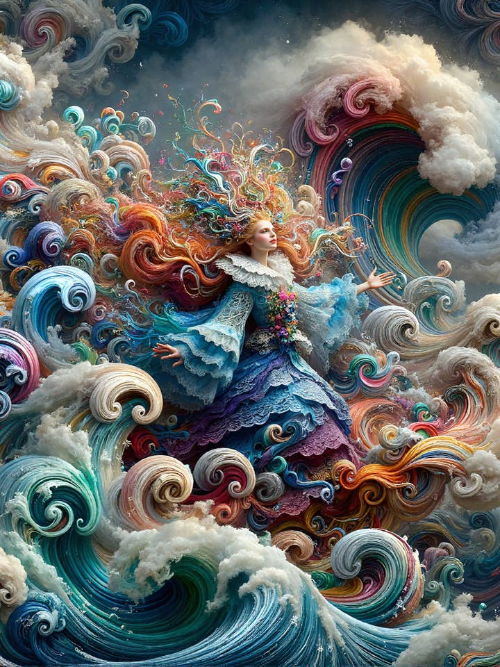 12 x 12 HD Luster Print: The Oracles for wholesale by Wicked Cool Unicorn