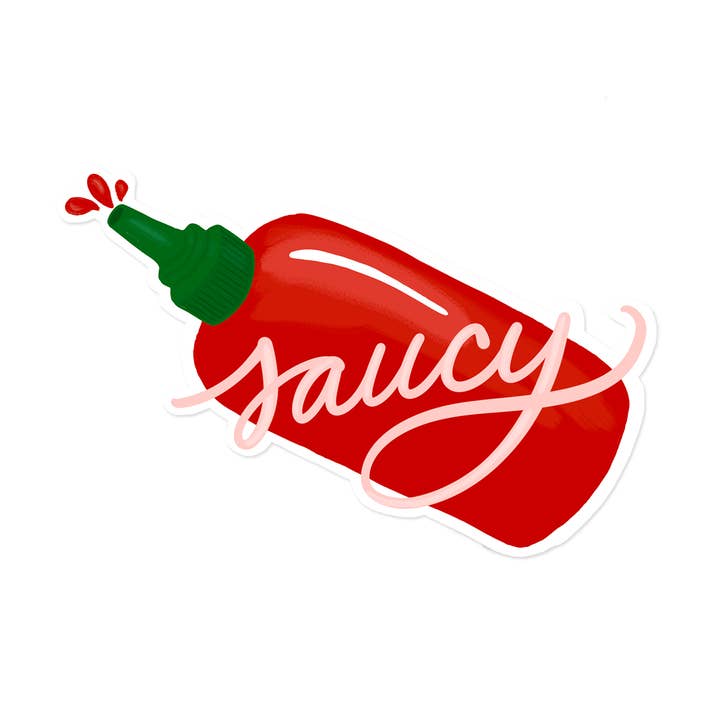 Saucy Sticker | Hot Sauce Sticker for wholesale by Slightly Stationery