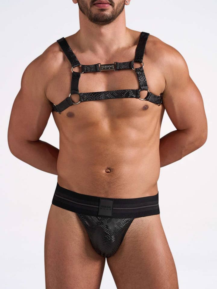 Flex-Geschirr – Python Black für den Großhandel von TEAMM8