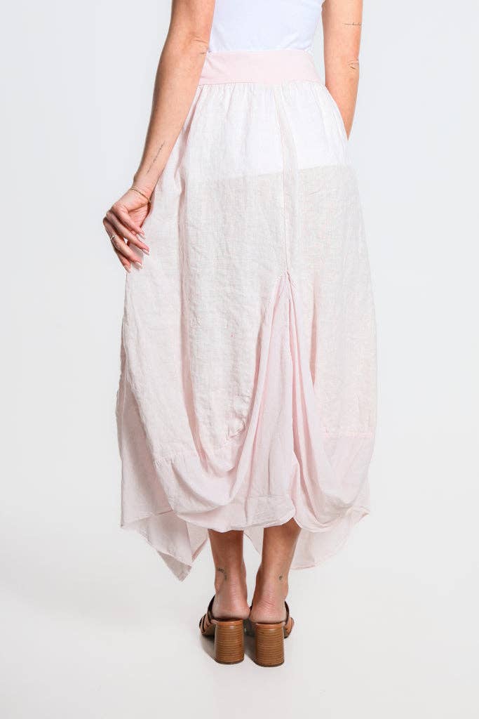 TINA Stephens Italy/Tees By Tina - Wholesale Skirt - Women's - Brenna Cotton/Linen Bunched Pocket Skirt (SL102W)35