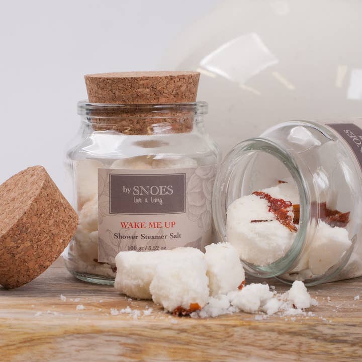 By Snoes – Engroshandel Brusefordamper/bombe – By Snoes brusetablet til bruser i glas med korkprop7