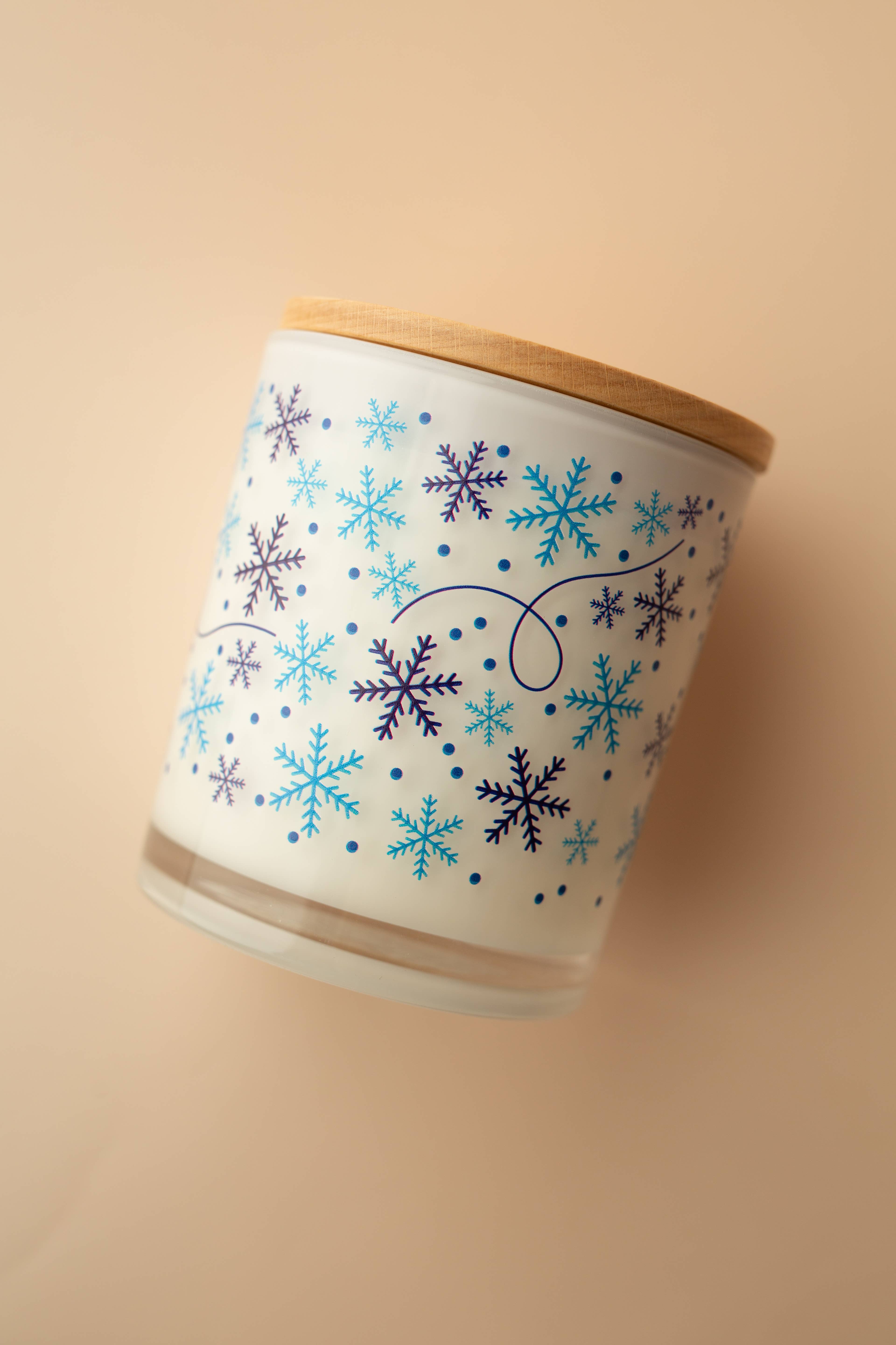 Unplug Soy Candles - Wholesale Jar/Filled Candle - Snow Flurry Holiday Winter Soy Candle2