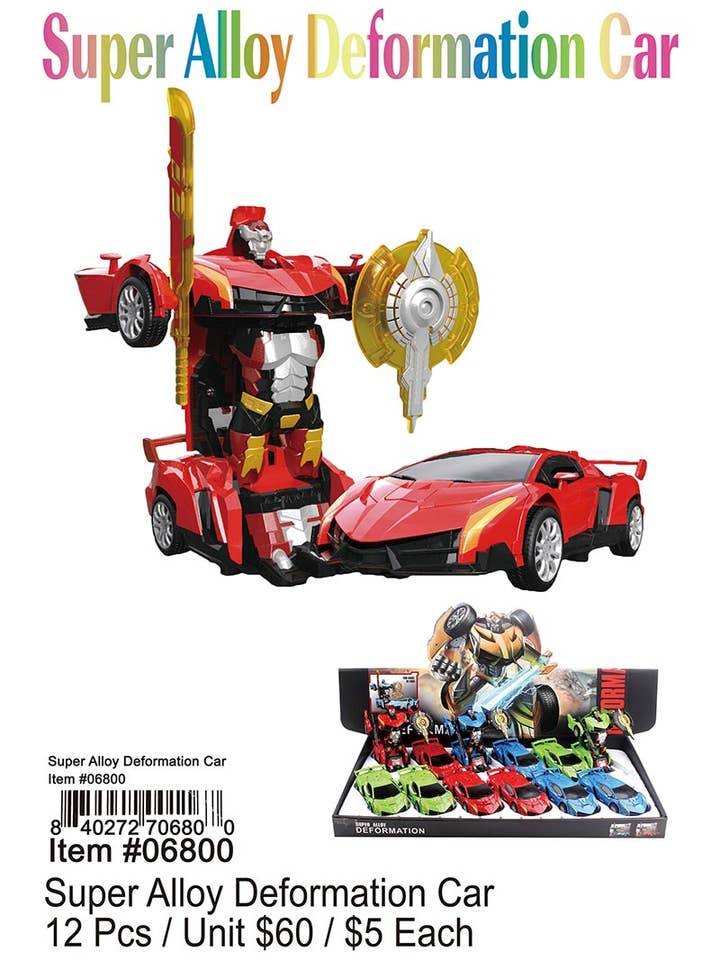Super Alloy Deformation Car . for wholesale by Puka Creations