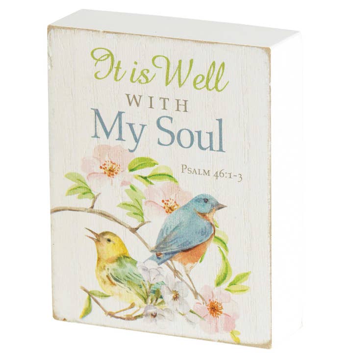 Tabletop Plaque It Is Well With My 3x4 for wholesale by Magnolia