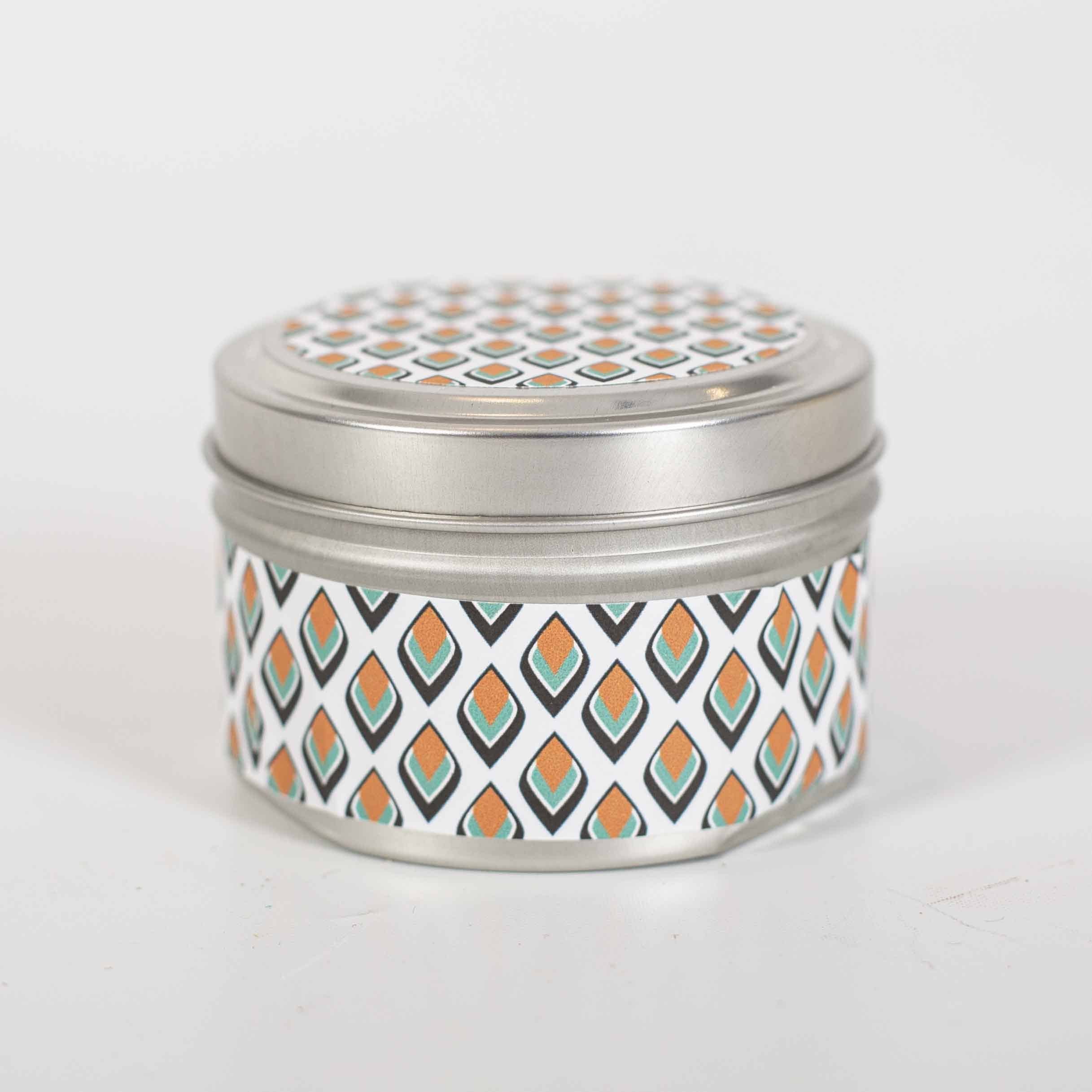 Mod Lounge Paper Company - Vendita all'ingrosso Candele da viaggio - Candela da viaggio moderna Teardrop Mini Mid-Century0