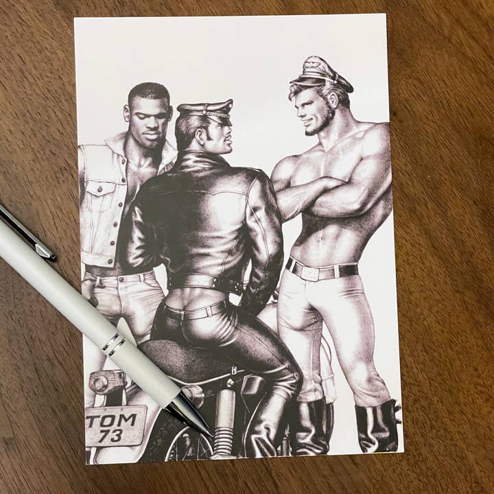 Peachy Kings / Kweer Cards - Wholesale Postcard - Tom of Finland Postcard "TOM 73" (Gay, Queer, LGBTQ)2