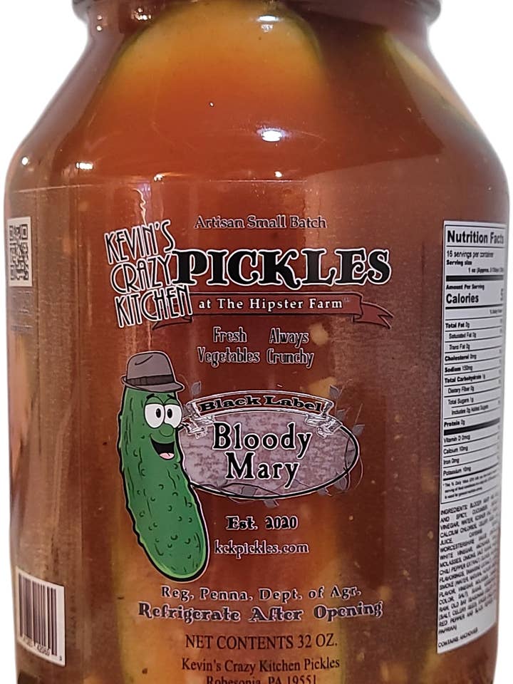Bloody Mary for wholesale by Kevin's Crazy Kitchen Pickles at the Hipster Farm